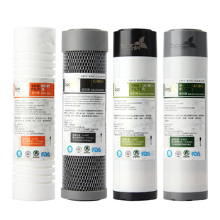 苏尔滤芯PP棉10寸平口CTO烧结炭净水器PC棉炭复合滤芯纯水机通用