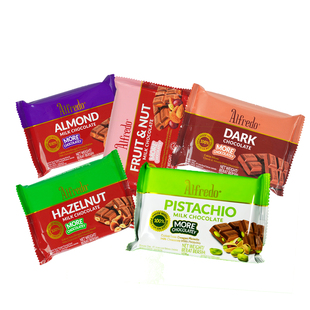 Alfredo爱芙马来西亚进口夹心巧克力排块开心果坚果巧克力零食