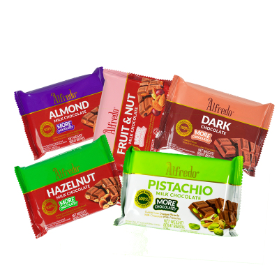 Alfredo爱芙马来西亚进口夹心巧克力排块开心果坚果巧克力零食