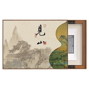 电表箱装饰画免打孔高级推拉挂画