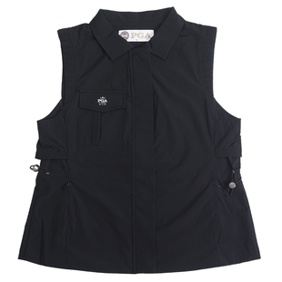 美国PGA 高尔夫女装上衣秋冬新款女士马甲运动服装外套女衣服套装