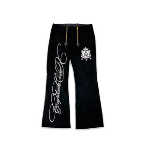 BSSHTTWASIL止痛精神 CaptainOverXtsy(COX)舵手刺绣灯芯绒微喇裤