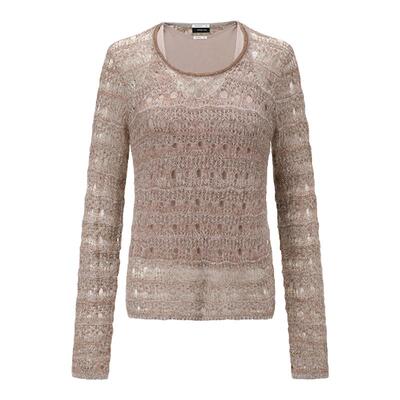 deepmoss蕾丝针织镂空收腰上衣