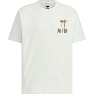 Adidas/阿迪达斯正品三叶草男士简约套头经典印花时尚短袖KD1844