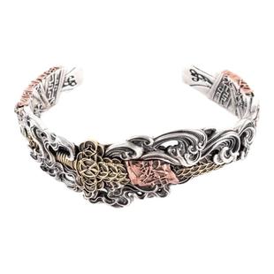 「道系」仙道手镯道家青年国潮铜钱剑镯子法器霸气手环复古风手饰