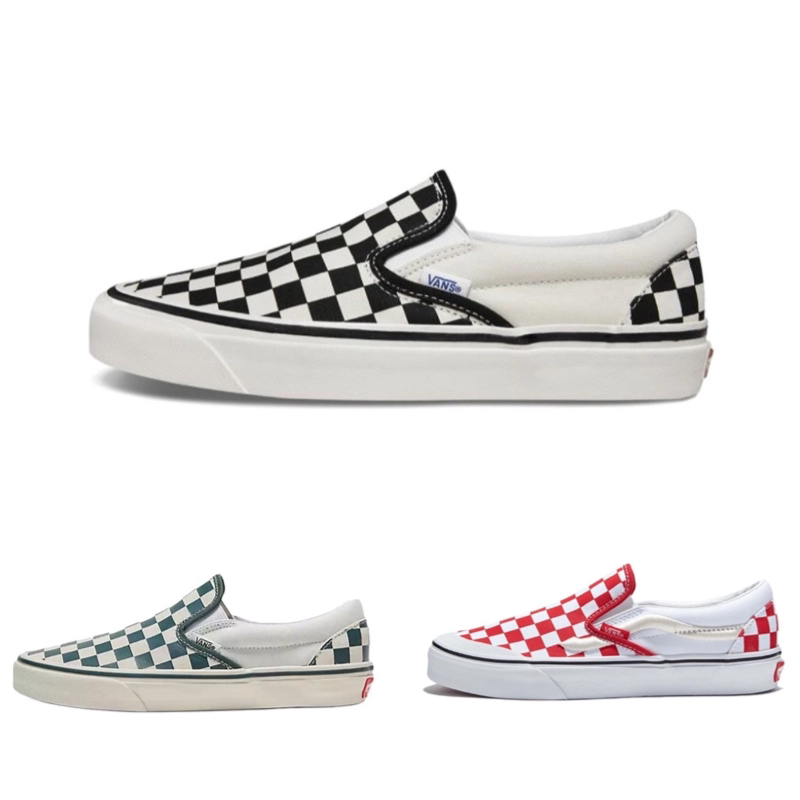 Vans范斯 Slip-on 黑白经典 棋盘格 一脚蹬热销组VN0A3JEXPU1现货