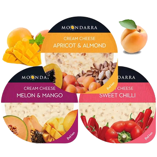 【自营】澳洲进口蒙达拉奶油涂抹干酪水果杏仁乳酪杏子扁桃仁奶酪