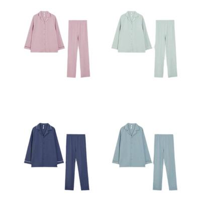 红豆正品纯棉抑菌防螨情侣家居服