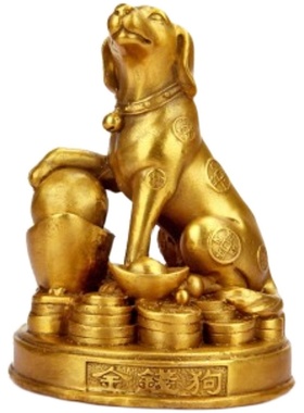 开运纯铜摆件生肖风水招财狗