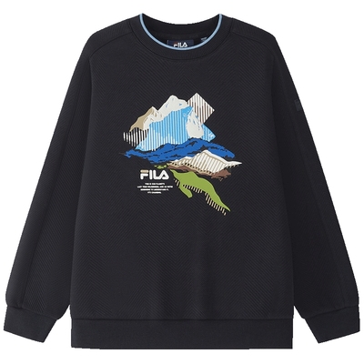 FILA斐乐男中大童套头卫衣