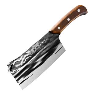 龙泉砍骨头专用刀重型斩骨刀家用坎刀屠夫宰牛专用剁骨斧锻打菜刀