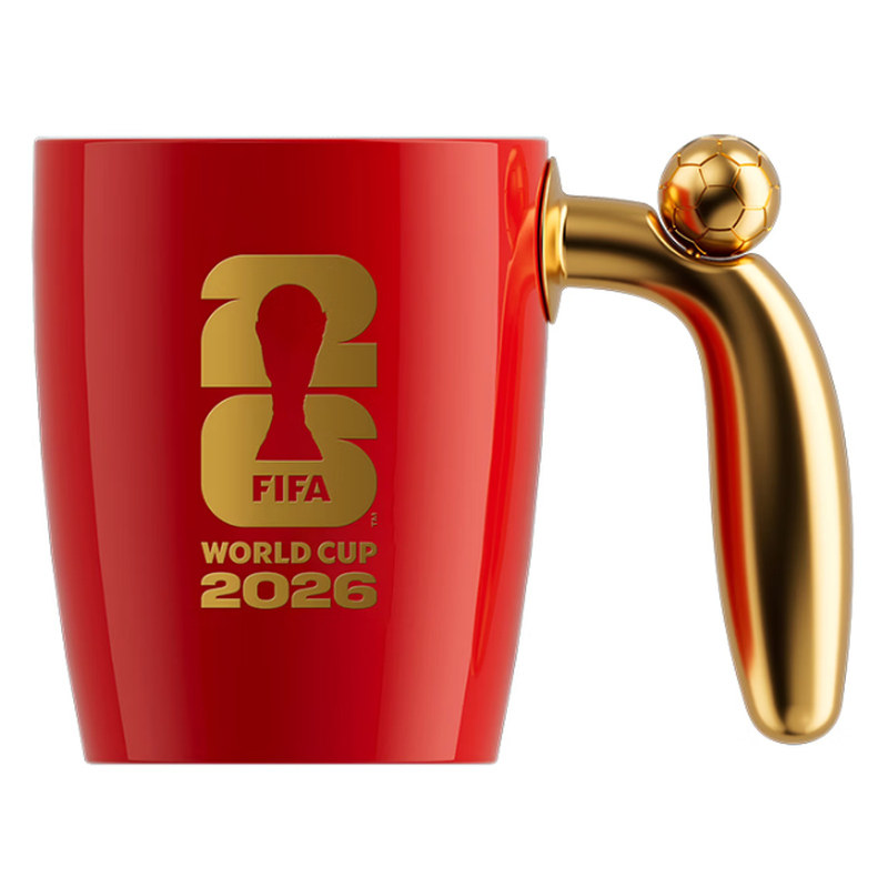 球迷周边水杯转动足球马克杯