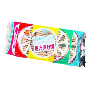 湖北特产橙汁夹心饼干8090后老牌子怀旧儿时童年记忆零食香橙子味