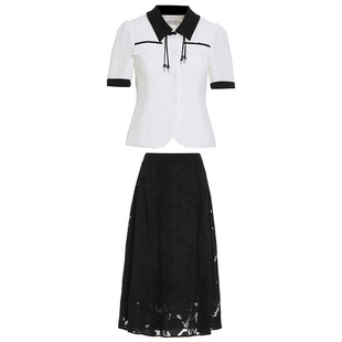 小香风西装套装裙女2025新款夏季连衣裙知性气质西服配裙子两件套