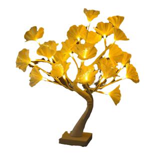 光纤花树灯LED圣诞节派对布置发光树感恩节室内景观家居装饰彩灯