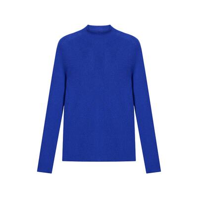 【明星同款】BLUE ERDOS春季新品羊毛羊绒半高领打底衫针织衫女