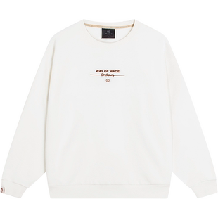 李宁加绒卫衣男子春秋新款保暖男女韦德圆领套头运动休闲潮流卫衣