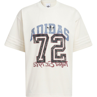 Adidas/阿迪达斯正品三叶草男士网眼印花宽松经典休闲短袖KF0721
