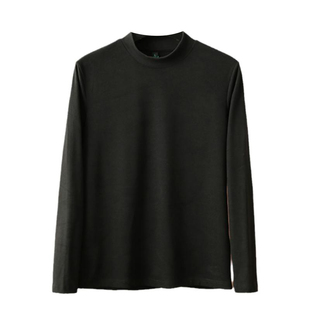 自留款！高弹双面德绒！外贸男装秋冬百搭圆领保暖休闲打底衫T恤