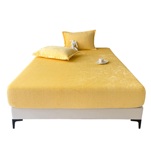 珊瑚绒牛奶绒床笠单件加厚1.8床罩180cmx200cm床垫保护套2025新款