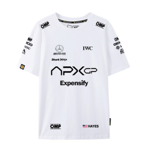 电影F1狂飙飞车APXGP同款车队服皮特赛车服短袖T恤衫男女纯棉半袖