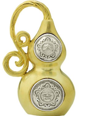 大吉大利葫芦纯黄铜原创设计男女