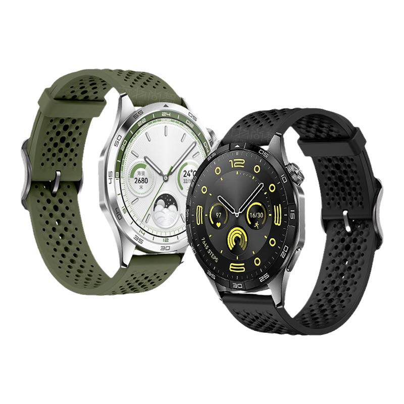 适用华为GT5pro手表带GT4透气watch5液态硅胶表带gt3运动2pro智能watch4pro卡扣3pronew高级男士腕带女生表链