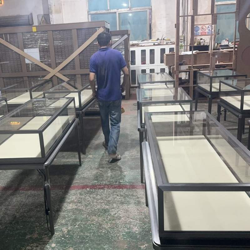 珠宝展示柜首饰眼镜展示架饰品中岛柜珠宝玻璃柜台货架展示柜定制