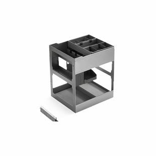 NUOMI诺米厨房橱柜抽中抽调味拉篮抽屉式双层收纳架调料置物架