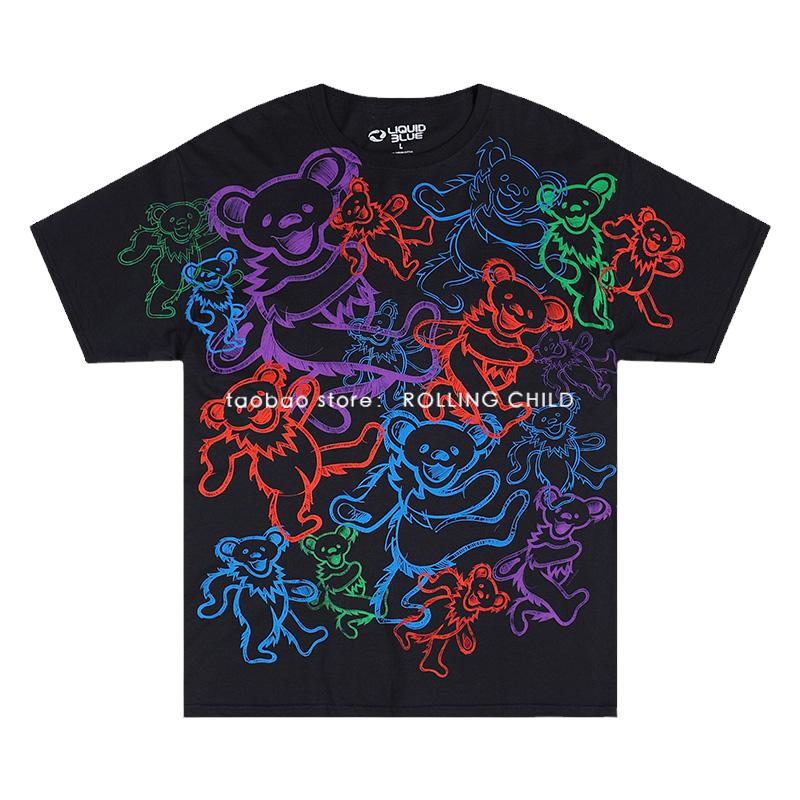 正版GratefulDead摇滚T恤现行版