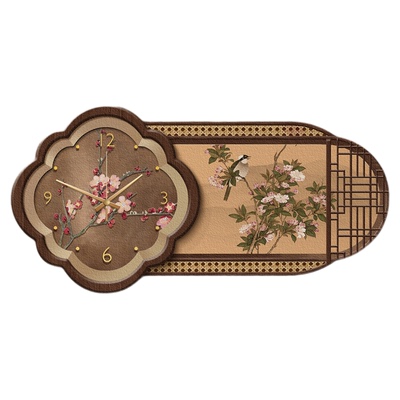 宋代美学餐厅钟表挂画