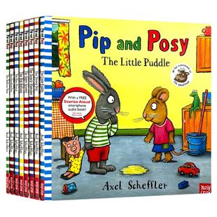 【正版】英文原版绘本 Pip and Posy the little puddle 波西和皮普系列 平装绘本 儿童纸板图画故事绘本 英语启蒙