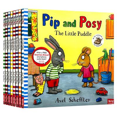 【正版】英文原版绘本 Pip and Posy the little puddle 波西和皮普系列 平装绘本 儿童纸板图画故事绘本 英语启蒙