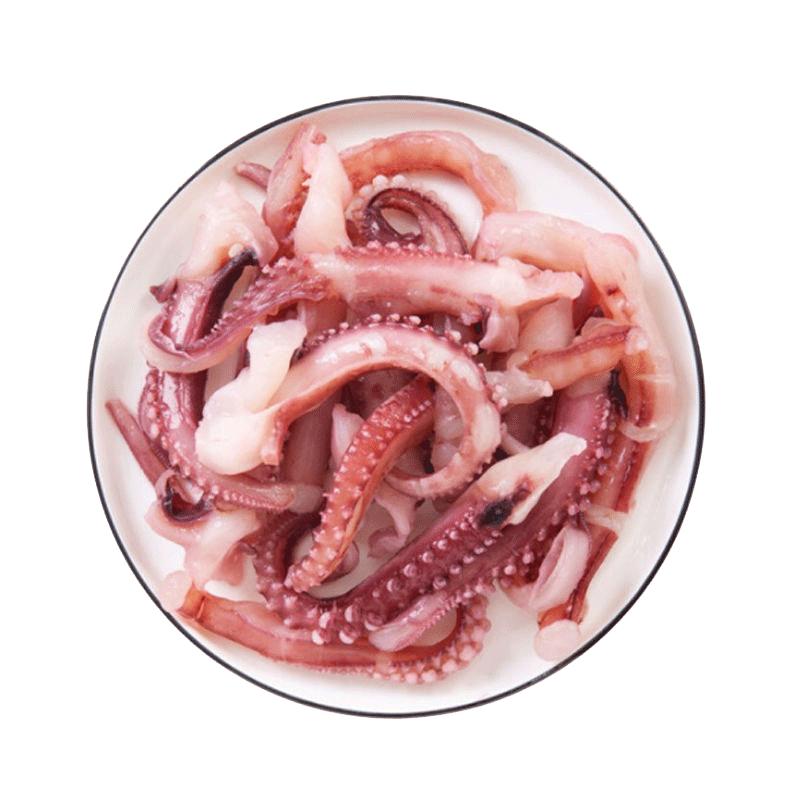 深海泡發(fā)魷魚新鮮鐵板魷魚須串尤魚冷凍大章魚足八爪魚腿燒烤食材