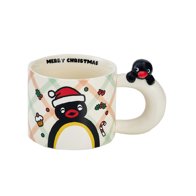 言仓Pingu陶瓷马克杯圣诞礼物