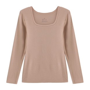 【美雅碧双面绒】米图发热保暖内衣女士秋冬加绒厚款打底上衣秋裤