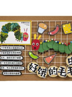 材料主题故事展板好书推荐墙贴