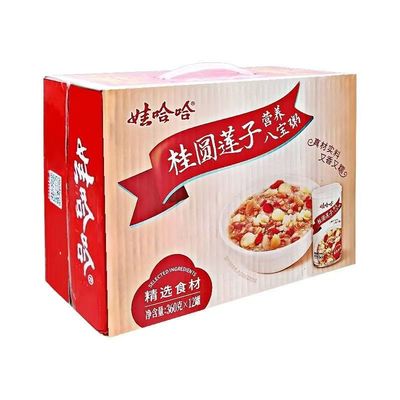 娃哈哈八宝粥桂圆莲子粥360ml*12瓶整箱速食食品营养早餐罐装
