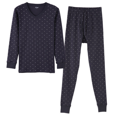 顶呱呱全棉中厚大码秋衣保暖内衣