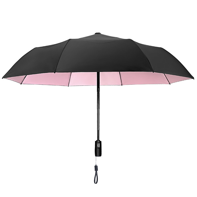 风扇雨伞充电折叠防晒降温伞礼品晴雨两用防紫外线有风扇的遮阳伞