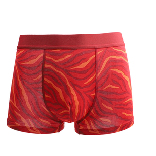 本命年内裤男士大红色纯棉宽松透气四角短裤弹力舒适平角裤衩男生