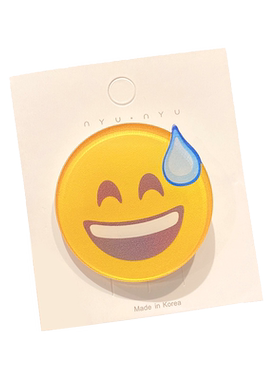 滴汗发夹女黄豆大无语冷汗emoji