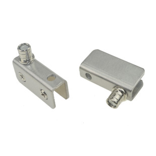 橱柜展示柜门上下夹轴玻璃门轴不锈钢玻璃上下合页柜子门轴小转轴