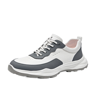 梦特娇头层牛皮鞋子男2026新款春季旅游休闲百搭低帮潮鞋运动板鞋