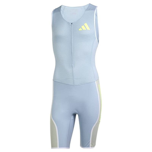 莱尔斯同款！钻石联赛田径精英Adidas男子速干紧身连体田径比赛服