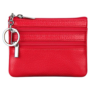 零钱包女简约时尚多层拉链钥匙硬币袋卡包男薄短款迷你真皮小钱包