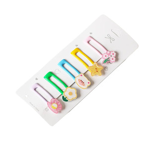 川野5件套发夹可爱刘海夹前额碎发小夹子头饰甜美少女心侧边发卡