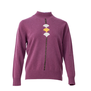 贝特如针织衫妈妈装冬季上衣中老年女士舒适气质遮肉显瘦打底衫ES