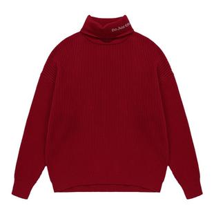 BJHG不计后果高领毛衣男款冬季情侣装加厚休闲针织衫外套打底衫女