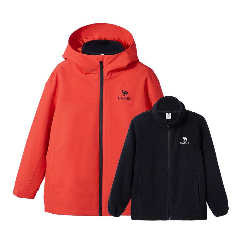 骆驼儿童冲锋衣户外防水登山服